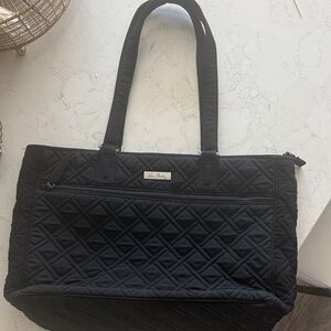 Vera Bradley Quilted Black Tote